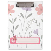 Porte-bloc Porte-documents Fleuris Pastel Bloom pour Adolesce (Devant)