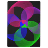 Porte-bloc Porte-documents géométrique Fusion Multi Couleurs (Dos)