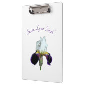 Porte-bloc Porte-documents Iris Violet et Blanc (Gauche)