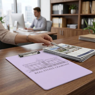 Porte-bloc Porte-documents lavande au design architectural