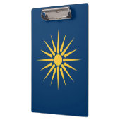 Porte-bloc Porte-documents patriotique avec drapeau de Macédo (Gauche)