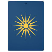 Porte-bloc Porte-documents patriotique avec drapeau de Macédo (Dos)
