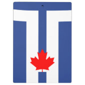 Porte-bloc Porte-documents patriotique avec drapeau de Toront (Dos)