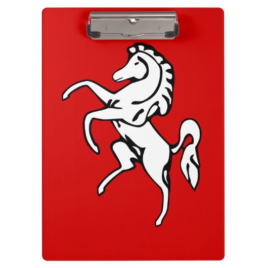 Porte-bloc Porte-documents patriotique avec drapeau du comté (Devant)
