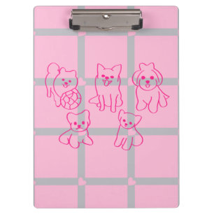 Porte-bloc Porte-documents pour amoureux de chiots à motif ro