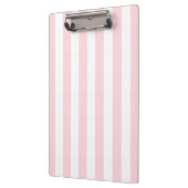 Porte-bloc Porte-documents rayé rose et blanc adorable (Gauche)