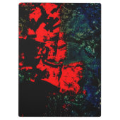 Porte-bloc Porte-documents rouge abstrait,Obscurité rouge abs (Dos)