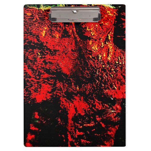 Porte-bloc Porte-documents rouge abstrait,Obscurité rouge abs (Devant)