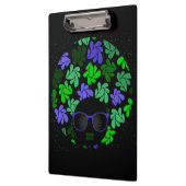 Porte-bloc Porte-documents vert et bleu Afro Diva (Gauche)
