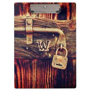 Porte-bloc Porte en bois rustique avec presse-papiers à serru