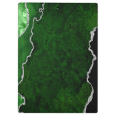 Porte-bloc Porte en marbre vert et argent (Dos)