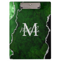 Porte en marbre vert et argent