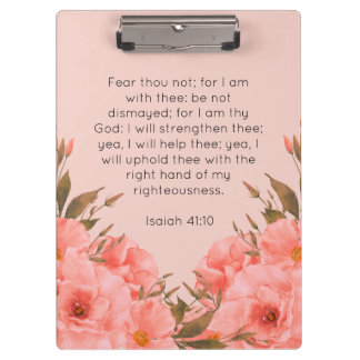 Porte-bloc Porte-verset biblique | Motif floral rose