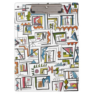 Porte-bloc Portland-Art géométrique moderne fantaisiste