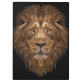 Porte-bloc Portrait de lion géométrique (Dos)