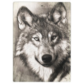 Porte-bloc Portrait de loup (Dos)