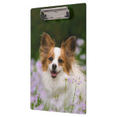 Porte-bloc Portrait romantique mignon de chien de Papillon - (Gauche)