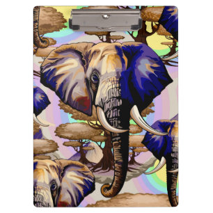 Porte-bloc Portrait surréaliste de l'éléphant africain