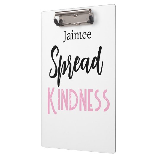 Porte-bloc Positive Vibes Spread Kindness Clipboard  (Gauche)