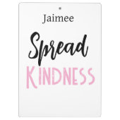 Porte-bloc Positive Vibes Spread Kindness Clipboard (Dos)