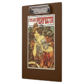 Porte-bloc Poste publicitaire féminine à vélo Perfecta (Gauche)