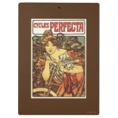 Porte-bloc Poste publicitaire féminine à vélo Perfecta (Dos)