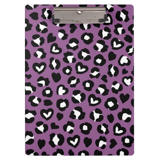 Porte-bloc Poster de animal, Léopard Violet, Spots De Cheetah (Devant)