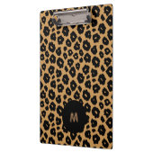 Porte-bloc Poster de animal sauvage léopard + Monogramme (Gauche)