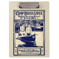Poster de vacances vintage Camp Buena Vista - Bost