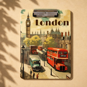 Porte-bloc Poster Vintage voyage London City Centre