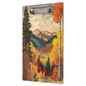 Porte-bloc Poster Vintage voyage Montagnes Rocheuses (Gauche)