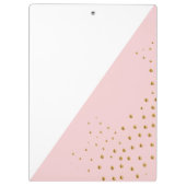 Porte-bloc Pots d'or rose moderne et tendance Ajouter votre n (Dos)