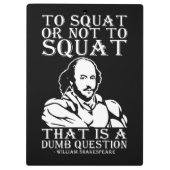 Porte-bloc Pour Squat Ou Non Pour Squat ? - William Shakespea (Dos)