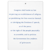 Porte-bloc Premier amendement Manifestation pour la liberté d (Dos)