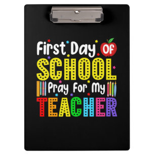 Porte-bloc Premier Jour De Prière À L'École Pour Mon Professe
