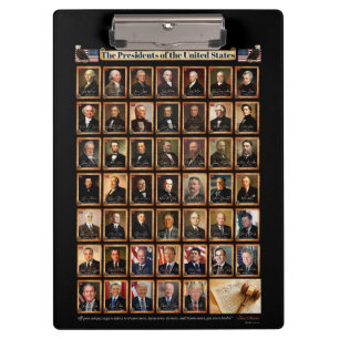 Porte-bloc Président du Clip Board des États-Unis