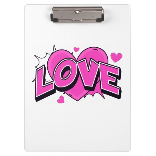 Porte-bloc Presse-papiers AMOUR (Devant)