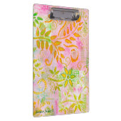 Porte-bloc Presse-papiers Fleurs Abstraites et Feuilles (Swatch)
