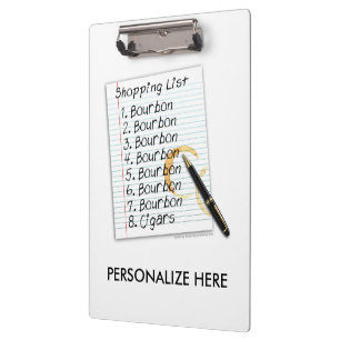 PORTE-BLOC PRESSE-PAPIERS - LISTE DE COURSES DES AMATEURS DE