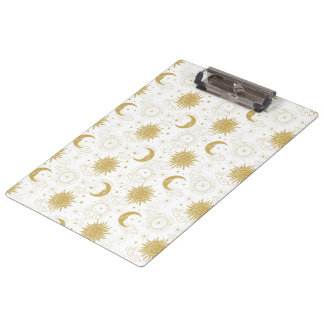 Porte-bloc Presse-papiers Or Céleste
