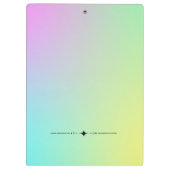 Porte-bloc Presse-papiers Pastel Glow Up (Dos)