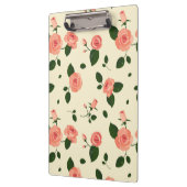 Porte-bloc Pretty Pink Roses Pastel Pink Pattern (Gauche)
