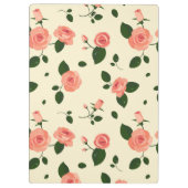 Porte-bloc Pretty Pink Roses Pastel Pink Pattern (Dos)