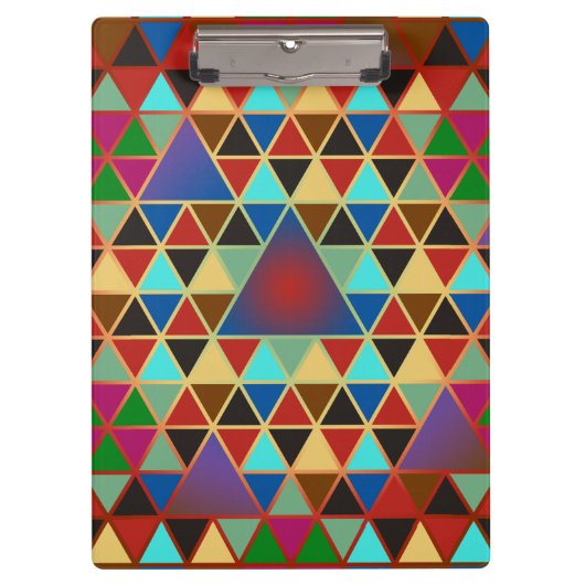 Porte-bloc Pretty triangle pattern III + your ideas (Devant)