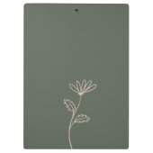 Porte-bloc Prière Confiance Attendre Rétro Ikat Vert Or (Dos)