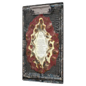 Porte-bloc Prière pour la guérison et la croix de protection (Gauche)