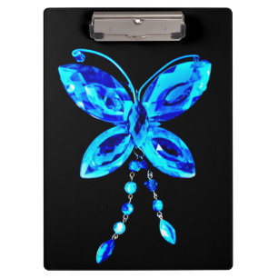 Porte-bloc Prisme bleu de papillon