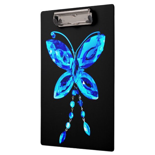 Porte-bloc Prisme de papillon bleu (Gauche)