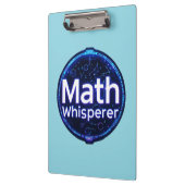 Porte-bloc Prof de maths chuchoteur de maths (Gauche)
