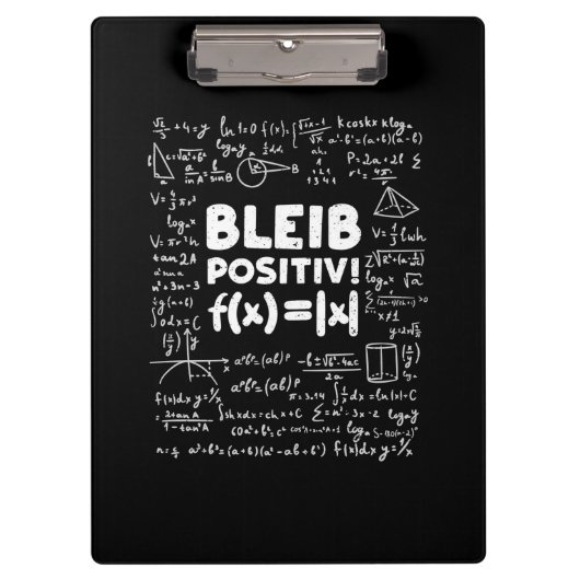 Porte-bloc Professeur Cadeaux | Bleib Enseignant Positiv Math (Devant)